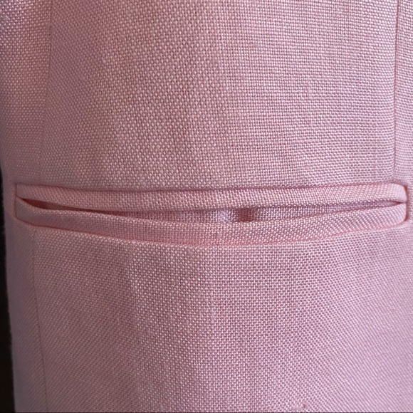 NWOT vintage Peabody House Linen Blazer, Pink - Picture 9 of 16